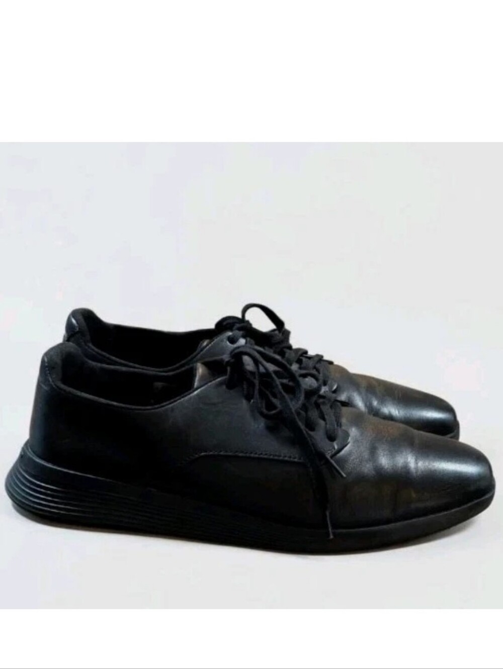 WOLF & SHEPHERD Men's "Crossover Derby" Black Leather Lace Shoes Size 10.5M City